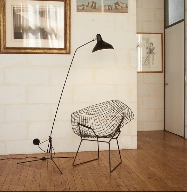 DCW Mantis Vloerlamp BS1 B, zwart, Huis en Inrichting, Lampen | Vloerlampen, Zo goed als nieuw, 150 tot 200 cm, Metaal, Ophalen