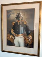 Prent Th. Poncelet - Hond in Ceremonieel Uniform, Antiek en Kunst, Ophalen of Verzenden
