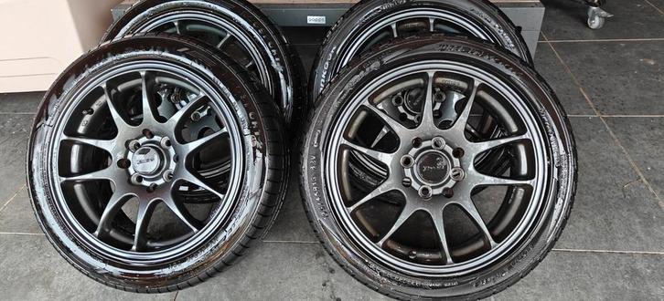 15 Inch Sport Velgen Aygo, 107, C1, Auto-onderdelen, Banden en Velgen, Banden en Velgen, Zomerbanden, 15 inch, Personenwagen, Gebruikt
