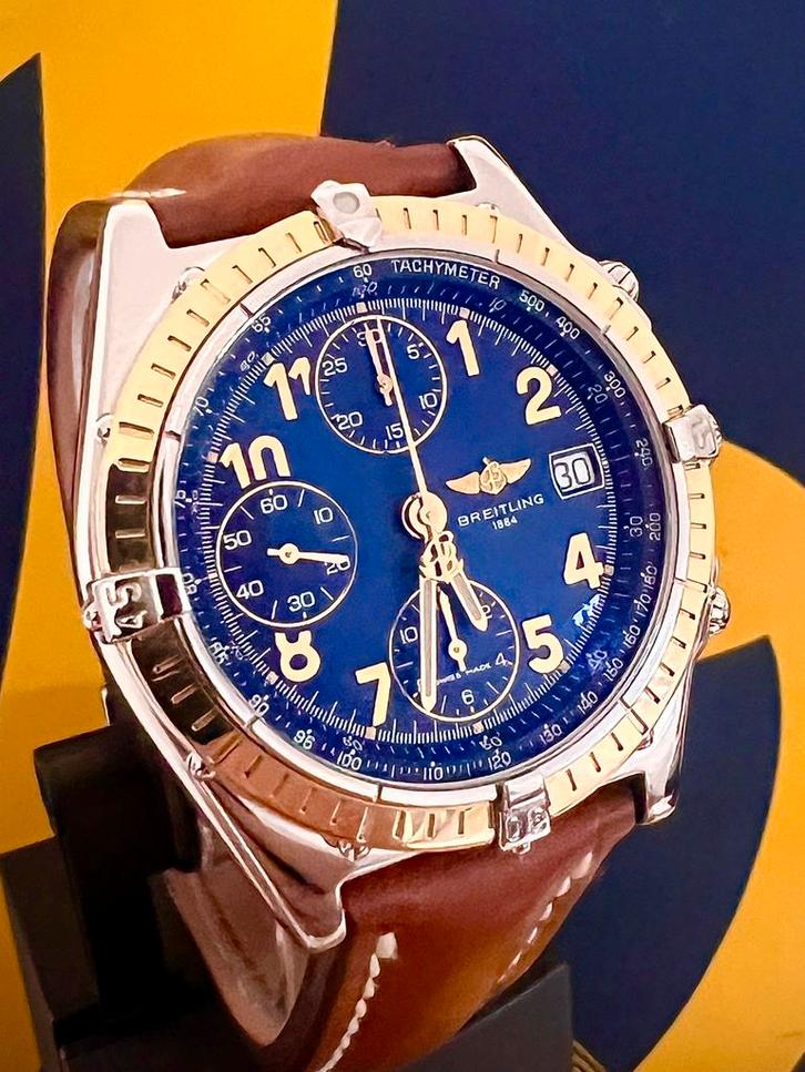 Breitling Chronomat 39mm D13050.1 Staal Goud, Sieraden, Tassen en Uiterlijk, Horloges | Heren, Zo goed als nieuw, Breitling, Goud