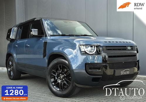 Land Rover Defender 3.0 D250 110 Luchtv Leder Grijs Kenteken, Auto's, Bestelauto's, Bedrijf, Te koop, 360° camera, 4x4, ABS, Achteruitrijcamera