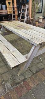Houten Picknicktafel, Tuin en Terras, Picknicktafels, Ophalen, Gebruikt, Rechthoekig, Hout