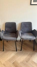 Zuiver Velours Grijze Eetkamerstoelen, Ophalen of Verzenden