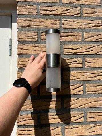 RVS buitenlampen, downlight en 2 st. down/uplight beschikbaar voor biedingen