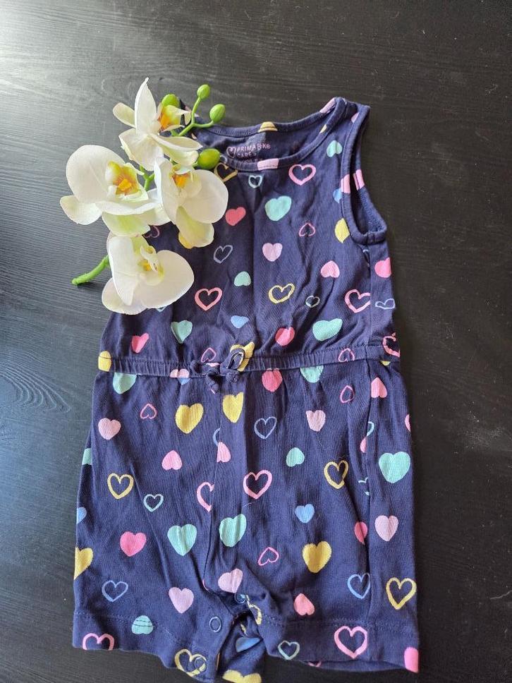 Zomerse jumpsuit, Kinderen en Baby's, Babykleding | Maat 80, Zo goed als nieuw, Meisje, Pakje, Ophalen of Verzenden