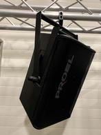Proel TFLV 12P8 speakers + transportcover + swingbeugel, Gebruikt, Overige typen, 120 watt of meer, Ophalen