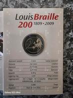 Louis Braille 2 Euro Herdenkingsmunt, Ophalen of Verzenden, Overige landen, Losse munt