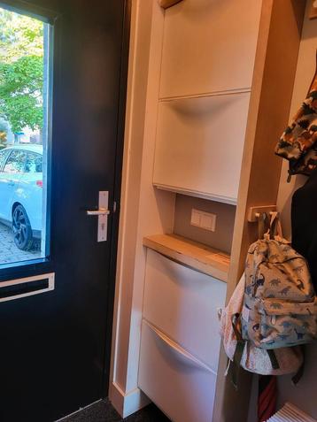 Ikea schoenenkasten trones wit 4 stuks