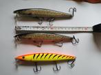 3x Rapala flat rap 15 cm, Watersport en Boten, Ophalen of Verzenden, Zo goed als nieuw, Overige typen