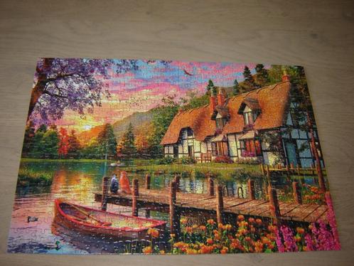 Puzzel Gibsons WAITING FOR SUPPER 500 st., Hobby en Vrije tijd, Denksport en Puzzels, Zo goed als nieuw, Legpuzzel, 500 t/m 1500 stukjes