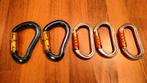 Petzl karabiners 6 x OK Triact Lock en 2 x Vertigo, Ophalen of Verzenden, Zo goed als nieuw, Klimsport-accessoire