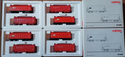 Märklin 47208 H0 Set van 2 Coilwagens 'CAIB' van de NS Cargo, Hobby en Vrije tijd, Modeltreinen | H0, Zo goed als nieuw, Wagon