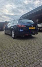 Mazda 6 2.0 Sportbreak 2008 Blauw, Auto's, Voorwielaandrijving, Zwart, 4 cilinders, Blauw