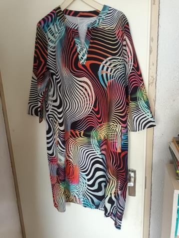 Didi ? jurk zomerjurk zwart wit rood 3XL. geometrisch beschikbaar voor biedingen