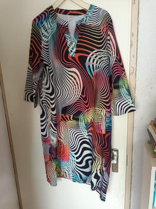 Didi ? jurk zomerjurk zwart wit rood 3XL. geometrisch, Kleding | Dames, Grote Maten, Zo goed als nieuw, Jurk, Zwart, Ophalen of Verzenden