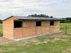 3 paardenstallen in massief Douglashout 'Op Voorraad', Weidegang, 2 of 3 paarden of pony's