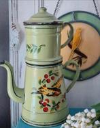 Brocante Franse emaille cafetiere, Ophalen of Verzenden