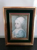 Brocant miniatuur schilderijtje, Ophalen of Verzenden, Hout, Minder dan 50 cm, Minder dan 50 cm