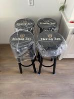 Hertog Jan barkrukken - set van 4, 5 krukken of meer, Met voetsteun, 60 tot 90 cm, Nieuw