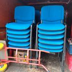 24 x stapelstoelen stackchairs partij kantine stoelen, Huis en Inrichting, Stoelen, Ophalen, Gebruikt, Bruin, Vijf, Zes of meer stoelen