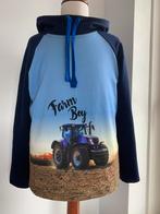 Trui met capuchon /hoodie met tractor “Farm boy” maat 134, Kinderen en Baby's, Kinderkleding | Maat 134, Nieuw, Jongen, Trui of Vest