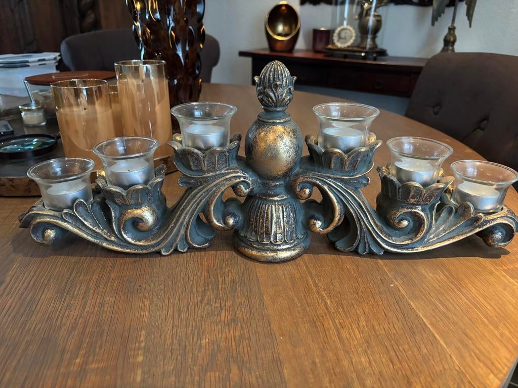 Baroque waxinelicht houder, Huis en Inrichting, Ophalen, Zo goed als nieuw, Overige materialen, Minder dan 25 cm