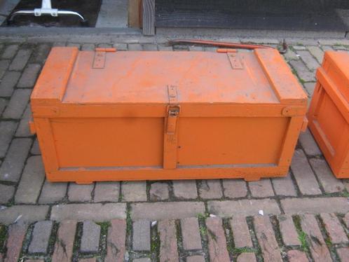 oude houten machineonderdelen kist, Antiek en Kunst, Curiosa en Brocante, Ophalen