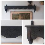 Vintage wandplank, muur ornament, houtsnijwerk 130cm, Huis en Inrichting, Ophalen