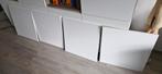 Gratis: 4x IKEA Besta Lappviken deuren - Mat Wit, Ophalen, Kunststof, Gebruikt, 50 tot 100 cm