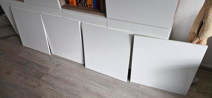 Gratis: 4x IKEA Besta Lappviken deuren - Mat Wit, Huis en Inrichting, Kasten | Boekenkasten, Gebruikt, 50 tot 100 cm, Minder dan 100 cm