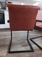 Twee cognackleurige eetkamerstoelen, Huis en Inrichting, Stoelen, Ophalen, Gebruikt, Twee