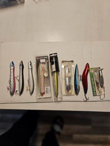 Diverse kunstaas set - 10 stuks beschikbaar voor biedingen