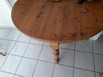 Ronde eiken eettafel., Ophalen, Gebruikt, 75 cm of meer, 100 tot 150 cm