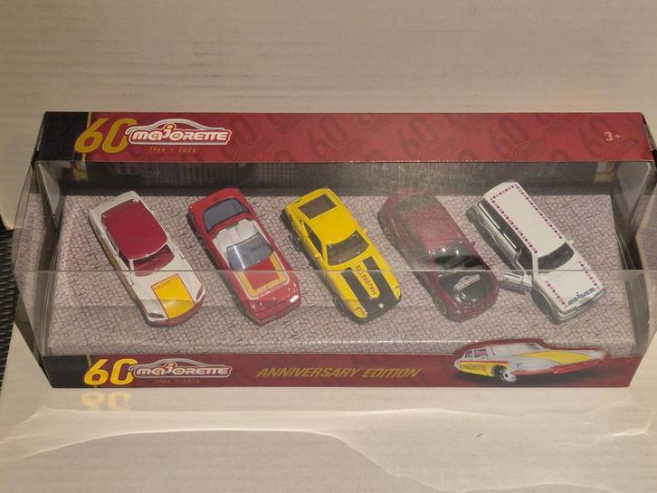 Majorette 1/64 60 Anniversary 5 Car Set, Hobby en Vrije tijd, Modelauto's | Overige schalen, Nieuw, Auto, Ophalen of Verzenden