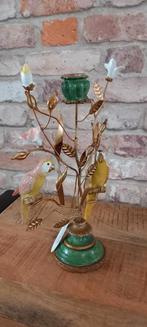 Baroque Collection:32cm Papegaaien Kandelaar♥️NIEUW♥️, 25 tot 50 cm, 1446dt, Nieuw, Ophalen of Verzenden