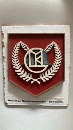 KNIL Hoofd Kwartiermeester Generaal, Ophalen of Verzenden, Landmacht, Nederland, Embleem of Badge
