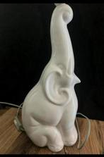 Vintage Tafellamp wit in de vorm van een olifant, Ophalen, Zo goed als nieuw, Minder dan 50 cm