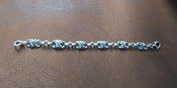 Vintage zilveren armband 19 cm lang beschikbaar voor biedingen