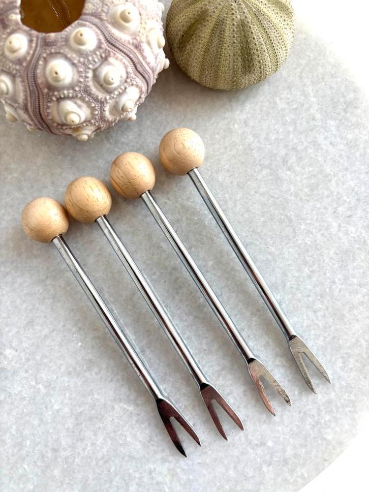 Houten cocktailprikkers, Antiek en Kunst, Antiek | Bestek, Ophalen of Verzenden