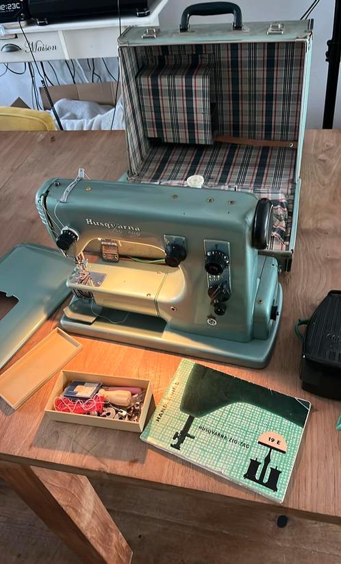 Husqvarna Zig-Zag naaimachine goed werkend., Hobby en Vrije tijd, Naaimachines en Toebehoren, Gebruikt, Husqvarna, Ophalen of Verzenden