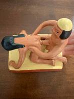 Beeld erotische scène terracotta keramiek lima Peru, Verzenden, Gebruikt, Mens