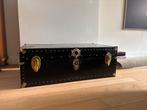 Ouderwetse Scheepskist / Hutkoffer - Zwart & Goud, Huis en Inrichting, Woonaccessoires | Kisten, Ophalen, Overige materialen, Gebruikt