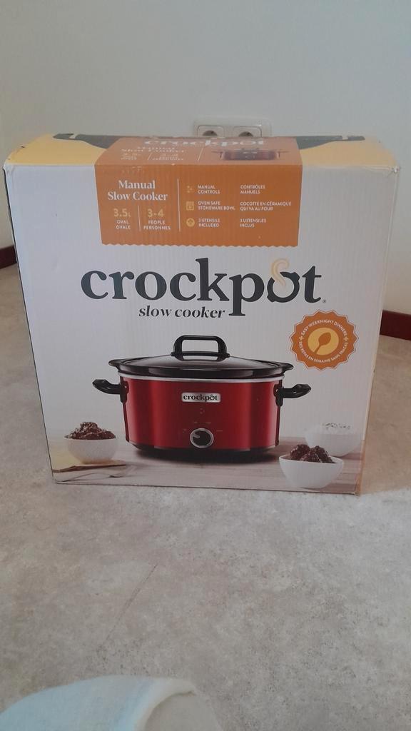 Nieuw Crock-Pot SCV400RD Slow cooker rood, Witgoed en Apparatuur, Slowcookers, Nieuw, Vaatwasmachinebestendig, Ophalen of Verzenden
