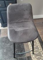 3 grijze barkrukken van trendhopper, Huis en Inrichting, Ophalen, Gebruikt, Drie, Stof