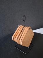 Houten Onderzetters met Houder, Ophalen, Zo goed als nieuw, Hout, Kinderen en Volwassenen