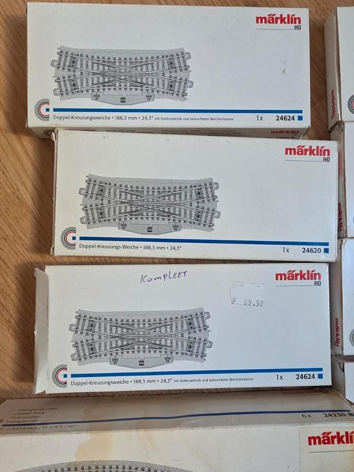Märklin 24620 Kruiswissel 3x C-Rail, Hobby en Vrije tijd, Modeltreinen | H0, Zo goed als nieuw, Rails, Wisselstroom, Märklin, Ophalen of Verzenden
