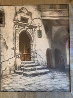 Jac. Snoeck - Litho entree bij stadspoortje, Ophalen of Verzenden
