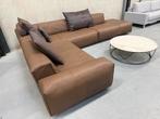 Showmodel Rolf Benz Mio Hoekbank leer Design Bank