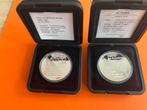 ARUBA 50 EN 25 FLOIN   PROOF  FOTO/ADV, Verzenden, Koningin Beatrix, Zilver, Overige waardes