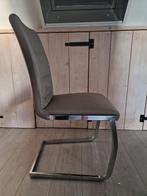 4 eetkamerstoelen taupe/mocca kleur, Huis en Inrichting, Stoelen, Ophalen, Zo goed als nieuw, Overige kleuren, Vier